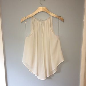 Off white flowy tank top